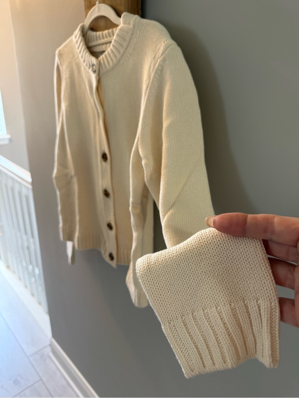 GAP Cream Button-Front Women’s Cardigan, NWTs - Picture 3 of 7